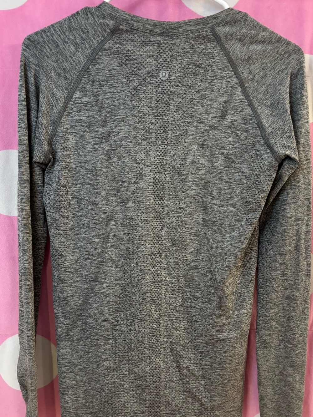 Lululemon Heather Gray Long Sleeve Performance Top - Picture 2 of 4